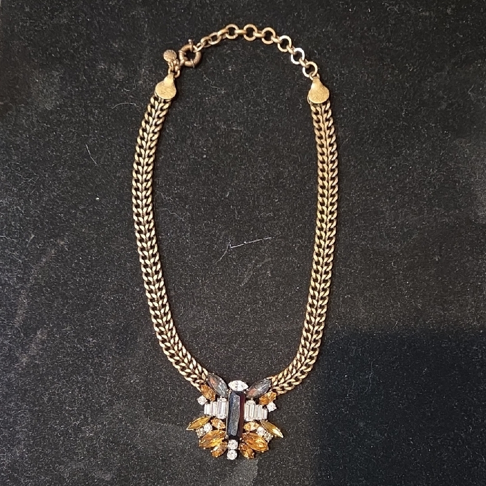 J. Crew Gold and Silver Statement Necklace